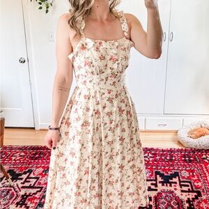 NEW Belle Poque Women's Summer Floral Flowy Dress Sz SM